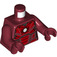 LEGO Dark Red Iron Man Mark 3 Minifig Torso (973 / 76382)