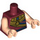 LEGO Dark Red King Tut Minifig Torso (973 / 88585)