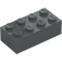 LEGO Dark Stone Gray Brick 2 x 4 (3001 / 72841)