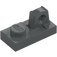 LEGO Dark Stone Gray Hinge Plate 1 x 2 Locking with Single Finger On Top (30383 / 53922)