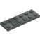 LEGO Dark Stone Gray Plate 2 x 6 (3795)