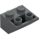 LEGO Dark Stone Gray Slope 2 x 2 (45°) Inverted with Flat Spacer Underneath (3660)