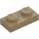 LEGO Dark Tan Plate 1 x 2 (3023 / 28653)