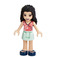 LEGO Emma with Flower Top and Aqua Skirt Minifigure