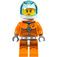 LEGO Female Astronaut in Orange Space Suit Minifigure