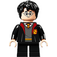 LEGO Harry Potter with Gryffindor Robe Open and Short Legs (Grin / Scared) Minifigure