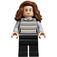 LEGO Hermione Granger with Gray Striped Jumper and Black Legs Minifigure