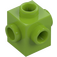 LEGO Lime Brick 1 x 1 with Studs on Four Sides (4733)