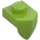 LEGO Lime Plate 1 x 1 with Downwards Tooth (15070)