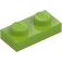 LEGO Lime Plate 1 x 2 (3023 / 28653)