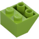 LEGO Lime Slope 2 x 2 (45°) Inverted with Flat Spacer Underneath (3660)