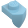 LEGO Medium Azure Plate 1 x 1 with Downwards Tooth (15070)