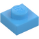 LEGO Medium Blue Plate 1 x 1 (3024 / 30008)