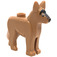 LEGO Medium Dark Flesh Dog - Alsatian with Black Eyes and Forehead (92586 / 93239)