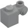 LEGO Medium Stone Gray Brick 1 x 1 x 2 with Scroll and Open Stud (20310)