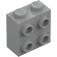 LEGO Medium Stone Gray Brick 1 x 2 x 1.6 with Studs on One Side (1939 / 22885)