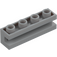 LEGO Medium Stone Gray Brick 1 x 4 with Groove (2653)