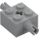 LEGO Medium Stone Gray Brick 2 x 2 with Pins and Axlehole (30000 / 65514)