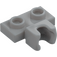 LEGO Medium Stone Gray Plate 1 x 2 with Middle Ball Joint Socket (14704)