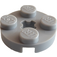 LEGO Medium Stone Gray Plate 2 x 2 Round with Axle Hole (with '+' Axle Hole) (4032)