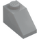 LEGO Medium Stone Gray Slope 1 x 2 (45°) (3040 / 6270)