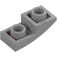 LEGO Medium Stone Gray Slope 1 x 2 Curved Inverted (24201)