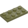 LEGO Olive Green Plate 2 x 4 (3020)