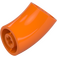 LEGO Orange Round Brick with Elbow (Shorter) (1986 / 65473)