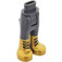 LEGO Hip with Pants with Gold Boots (35642)