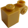 LEGO Pearl Gold Brick 1 x 1 x 2 with Scroll and Open Stud (20310)