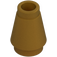 LEGO Pearl Gold Cone 1 x 1 with Top Groove (28701 / 59900)