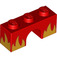 LEGO Red Arch 1 x 3 with Flames (4490 / 44370)