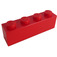 LEGO Red Brick 1 x 4 (3010 / 6146)