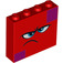 LEGO Red Brick 1 x 4 x 3 with Angry Face (49311 / 52097)