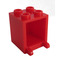 LEGO Red Container 2 x 2 x 2 with Recessed Studs (4345 / 30060)