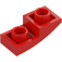 LEGO Red Slope 1 x 2 Curved Inverted (24201)