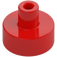 LEGO Red Tile 1 x 1 Round with Hollow Bar (20482 / 31561)