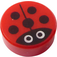 LEGO Red Tile 1 x 1 Round with Ladybird (35380 / 72399)