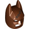 LEGO Reddish Brown Batman Cowl Mask with Stitches with Angular Ears (10113 / 29253)