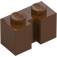 LEGO Reddish Brown Brick 1 x 2 with Groove (4216)