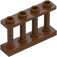 LEGO Reddish Brown Fence Spindled 1 x 4 x 2 with 4 Top Studs (15332)