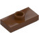 LEGO Reddish Brown Plate 1 x 2 with 1 Stud (with Groove and Bottom Stud Holder) (15573 / 78823)