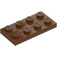 LEGO Reddish Brown Plate 2 x 4 (3020)