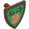 LEGO Triangular Shield (Short) with Deer Decoration (3846 / 69360)