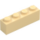 LEGO Tan Brick 1 x 4 (3010 / 6146)