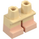 LEGO Tan Short Legs with Flesh Lower Legs (37679 / 41879)