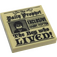 LEGO Tan Tile 2 x 2 with Daily Prophet "The Boy who LIVED!" Decoration with Groove (3068 / 39616)