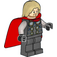 LEGO Thor with Pearl Dark Gray Suit and Cape with Single Hole Minifigure