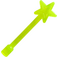 LEGO Transparent Neon Green Magic Wand (6124 / 28681)