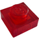 LEGO Transparent Red Plate 1 x 1 (3024 / 30008)